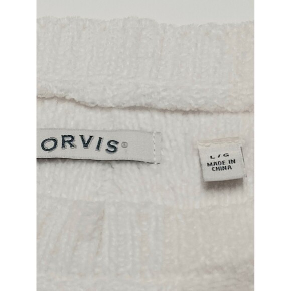 Orvis Women's Ivory Pullover Crewneck Winter Sweater Size Large - Picture 5 of 9